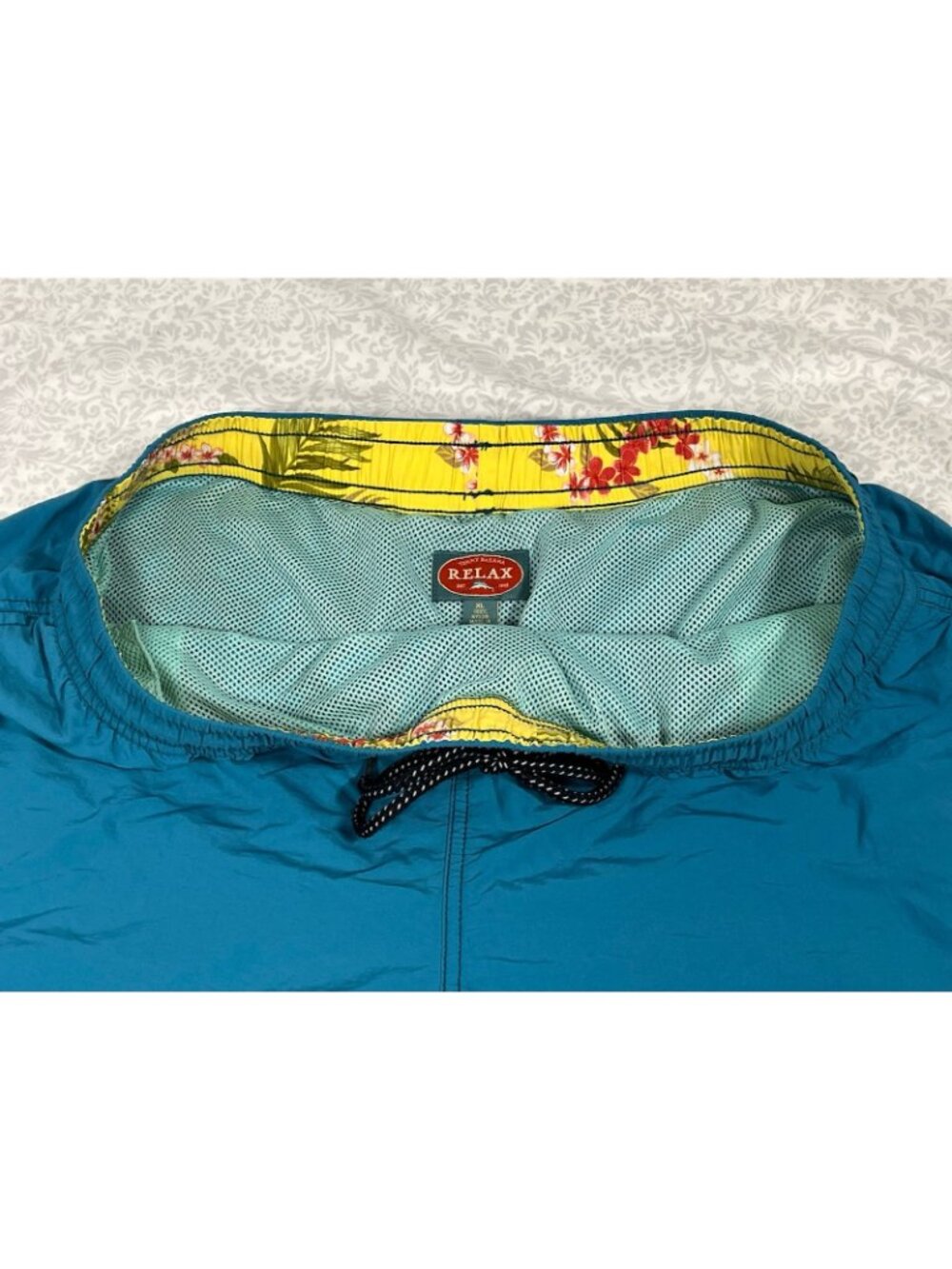 Tommy Bahama Relax Swim Trunks Mens XL Blue Elastic Waist Shorts Marlin Logo - Picture 4 of 12